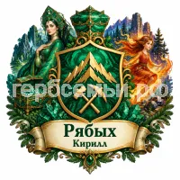 Гербы семьи Создать герб на фоне уральских сказок Павла Петровича Бажова малахитовая шкатулка хозяйка медной горы и огневушка поскакушка