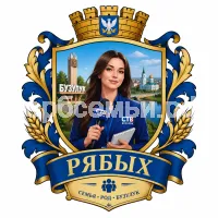 Гербы семьи Создать герб на фоне города Бузулука и девушки корриспондента СТВ Бузулук