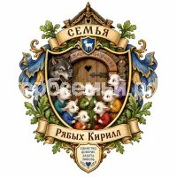 Гербы семьи Создать герб на фоне сказки Волк и Семеро Козлят русская народная сказка