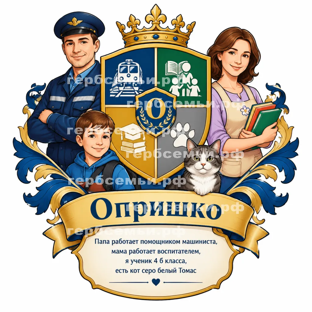 Герб семьи Опришко #42004