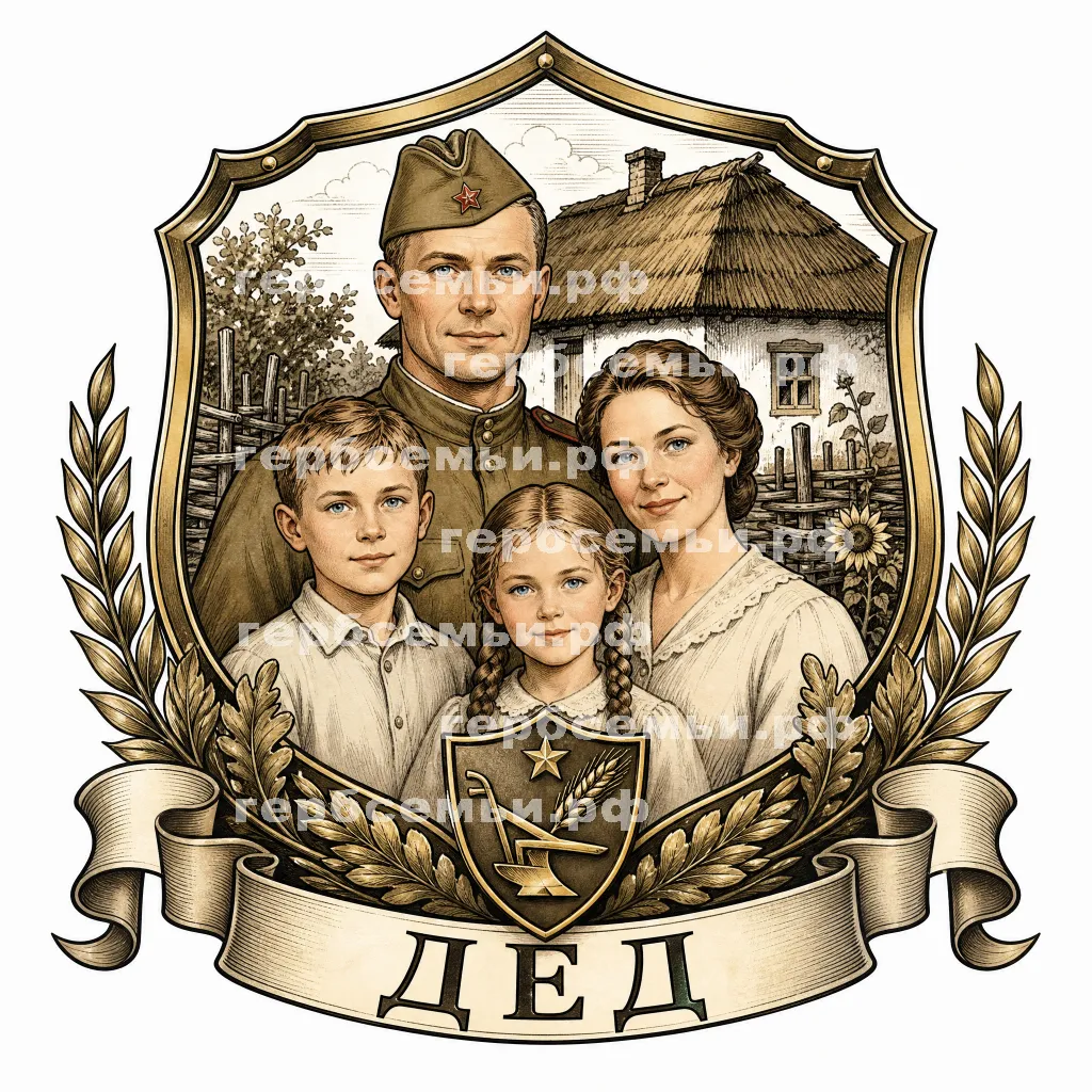 Герб семьи Дед #42005
