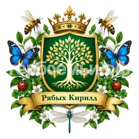 Гербы семьи Создать герб на фоне полезных насекомых