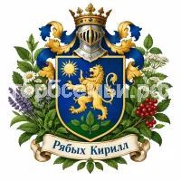 Гербы семьи Создать герб на фоне полезных растений