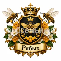 Гербы семьи Создать герб на фоне полезных пчёл