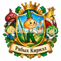 Гербы семьи Создать герб  на фоне сказки Чиполино