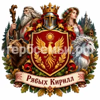 Гербы семьи Создать герб на фоне славянских сказочных персонажей