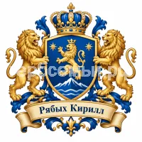 Гербы семьи Создать герб на красивом фоне детского этикета