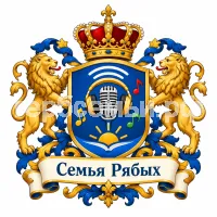 Гербы семьи Создать герб на красивом фоне детского радио