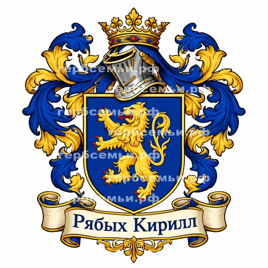 Герб семьи Создать герб на фоне детского этикета #42210