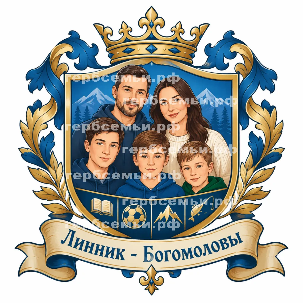 Герб семьи Линник - Богомоловы #42177