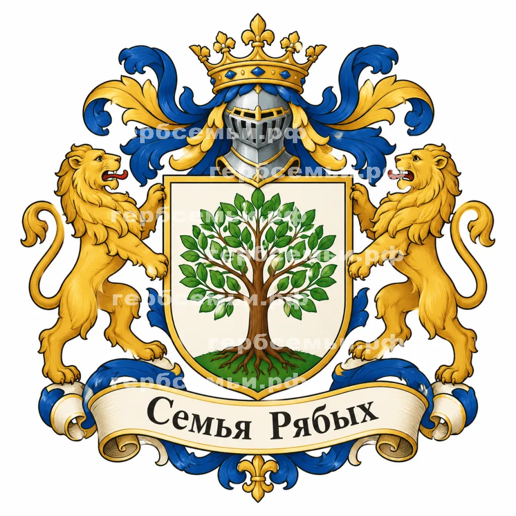 Герб семьи Создать герб на плаке детского этикета #42196
