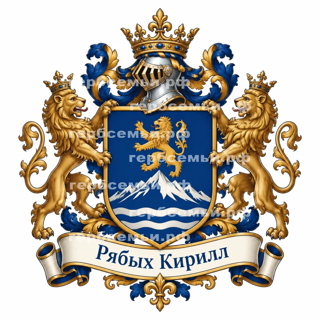 Герб семьи Создать герб на красивом фоне взрослого этикета и хороших манер #42198