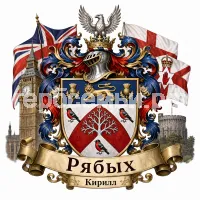 Гербы семьи Создать герб на фоне Великобритании и Северной Ирландии