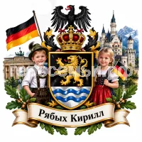 Гербы семьи Создать герб на фоне Германии и немецких детей