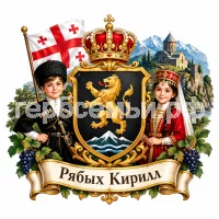 Гербы семьи Создать герб на фоне Грузии и грузинских детей