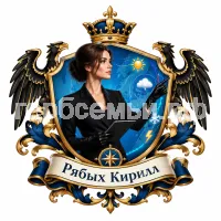 Гербы семьи Создать герб на фоне девушки ведущей прогроноза погоды в чёрных кожаных перчатках