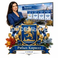 Гербы семьи Создать герб на фоне девушки ведущей прогрогноза погоды в городе Бузулуке Оренбургской Области сентябрь, октябрь, ноябрь и декабрь в 2026 году в черных кожаных перчатках