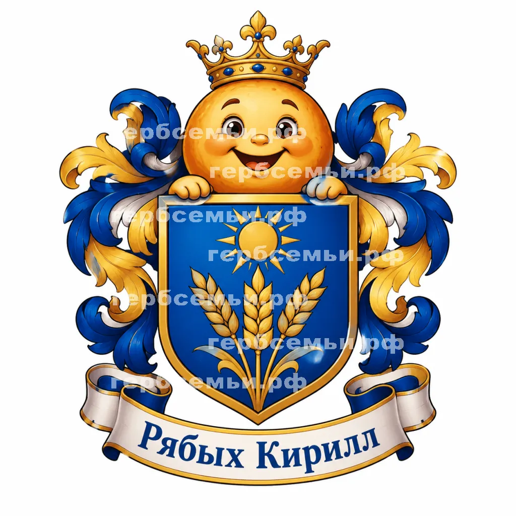 Герб семьи Создать герб на фоне колобка #42347