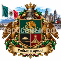 Гербы семьи Создать герб на фоне Мексики и сталицы Мехико