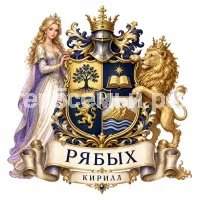 Гербы семьи Создать герб на фоне принцессы