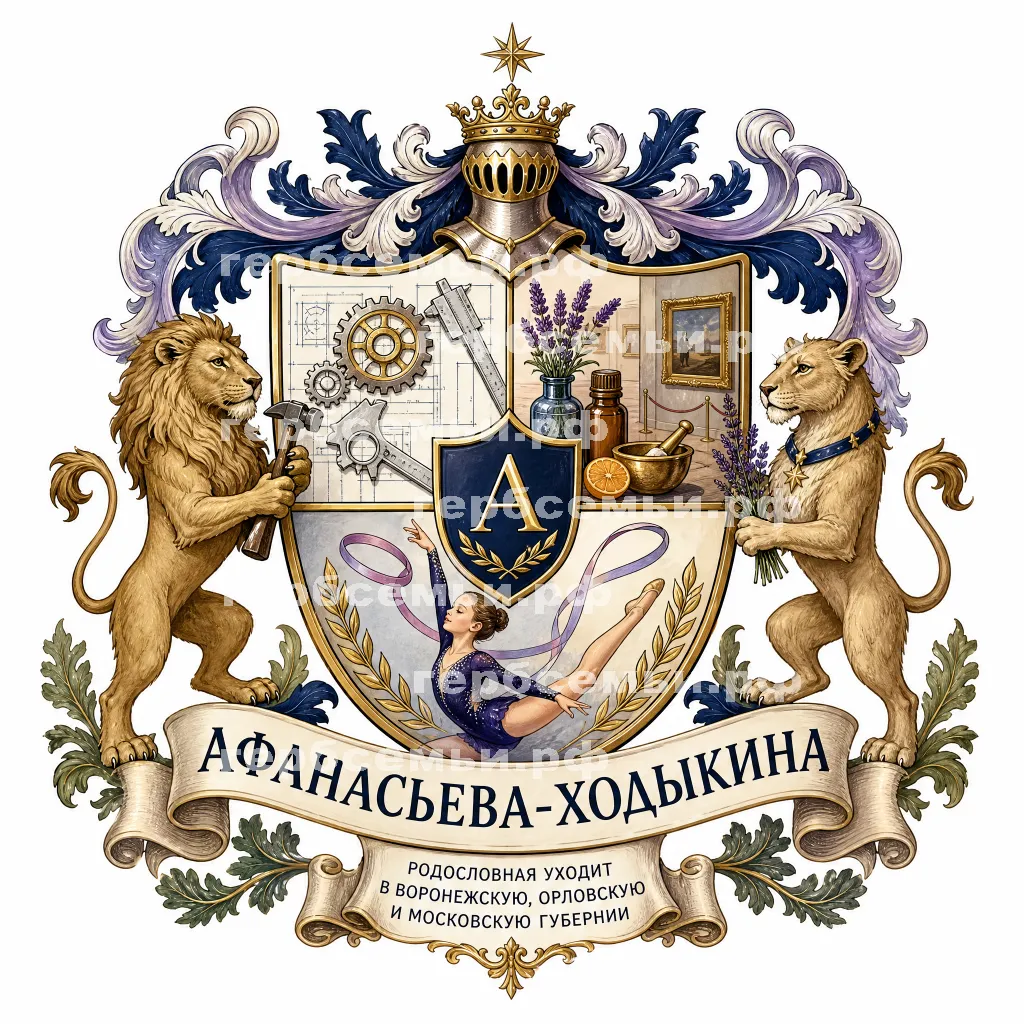 Герб семьи Афанасьева-Ходыкина #42480
