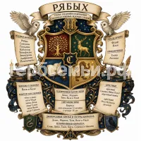 Гербы семьи Создать герб семьи на фоне Вселенной Гарри Поттера
