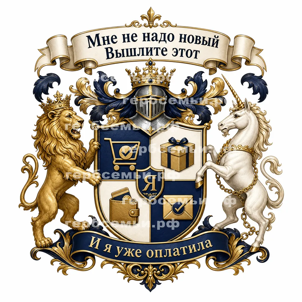 Герб семьи Мне не надо новый Вышлите этот #42527