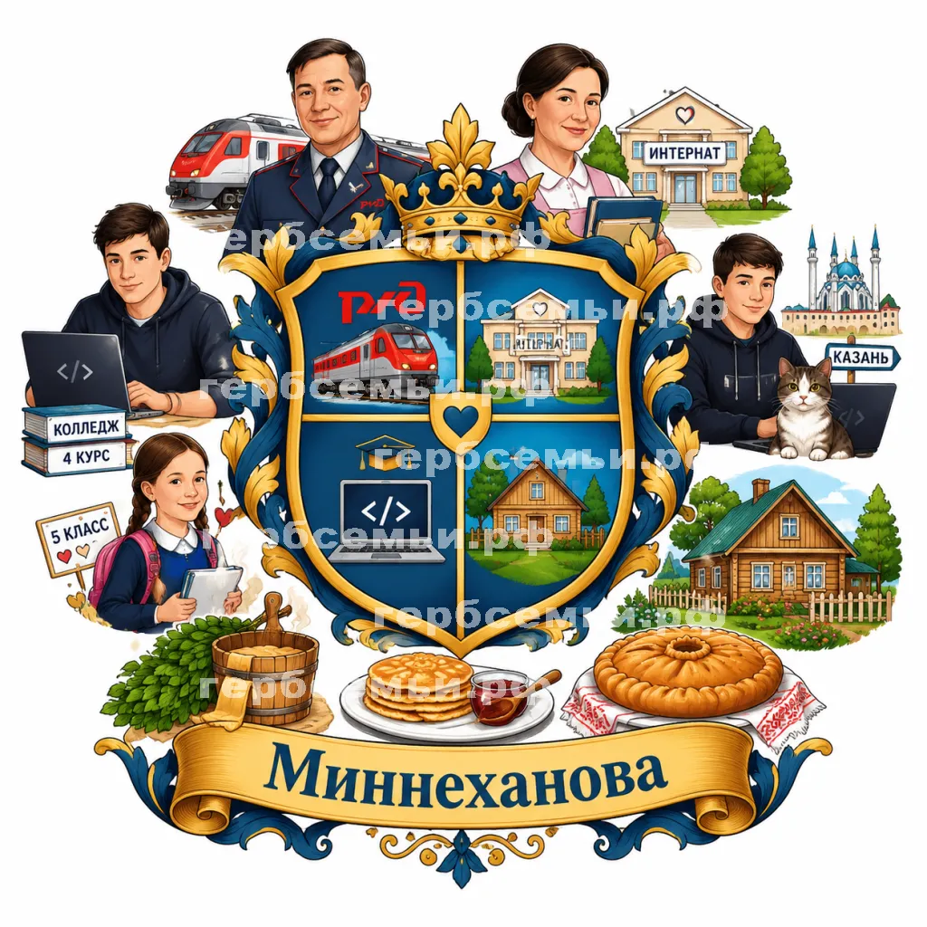 Герб семьи Миннеханова #42538