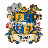 Гербы семьи Создать герб на фоне сказок Григория Остера