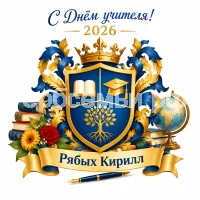 Гербы семьи Создать герб на фоне дня учителя 2026 и учителя