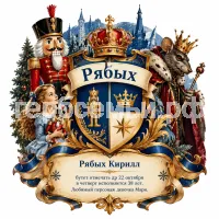 Герб семьи Создать герб на фоне сказки Гофмана Щелкунчик и Мышиный король