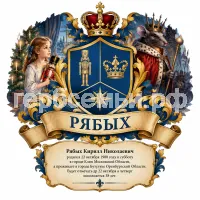 Гербы семьи Создать герб на фоне Э. А. Гофмана Щелкунчик и Мышиный король. Девочка Мари Штальбаум