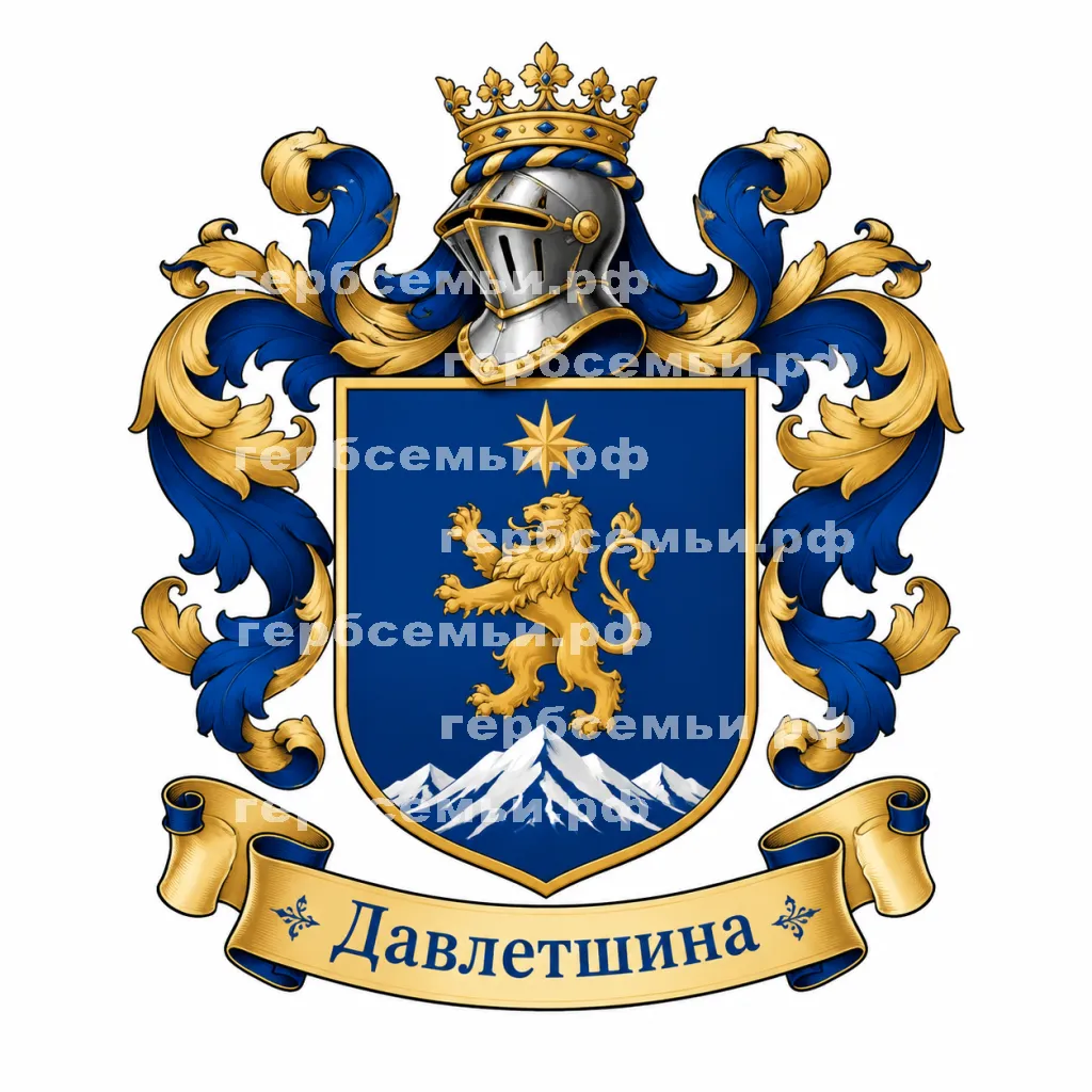 Герб семьи Давлетшина #42587
