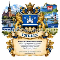 Гербы семьи Создать герб на фоне Калининграда и Калиградской Области и хомленов