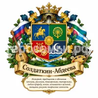 Герб семьи Солдаткин-Абдеева