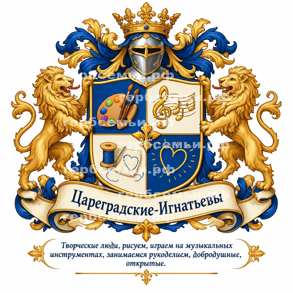 Герб семьи Цареградские-Игнатьевы #42793