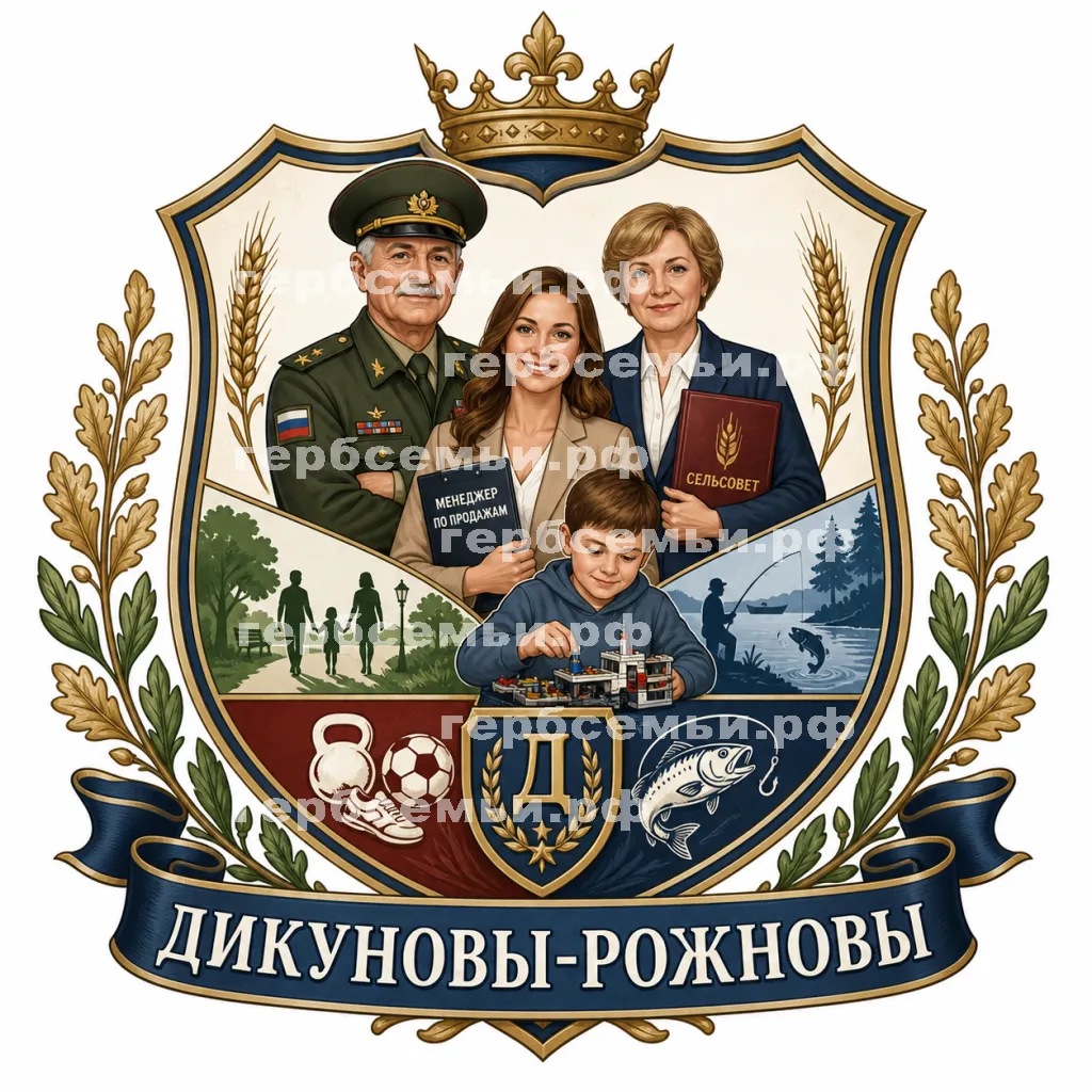 Герб семьи Дикуновы-Рожновы #42794