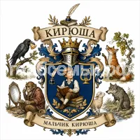 Герб семьи Создать герб на фоне басен Ивана Андреевича Крылова
