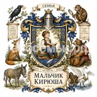 Герб семьи Создать герб на фоне басен Ивана Андреевича Крылова