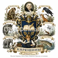 Герб семьи Создать герб на фоне басен Ивана Андреевича Крылова
