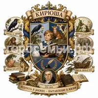 Гербы семьи Создать герб на фоне басен Ивана Андреевича Крылова