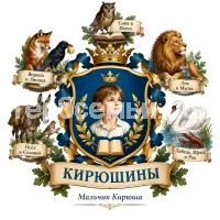 Герб семьи Создать герб на фоне басен Ивана Андреевича Крылова их названия
