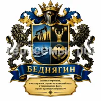 Герб семьи Беднягин