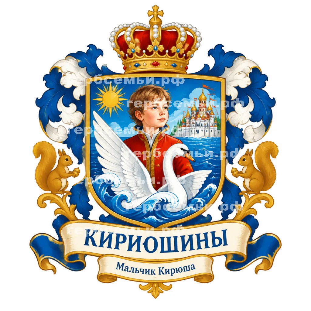 Герб семьи Создать герб на сказки Алесанда Сергеевна Пушкина о царе Салтане #42876