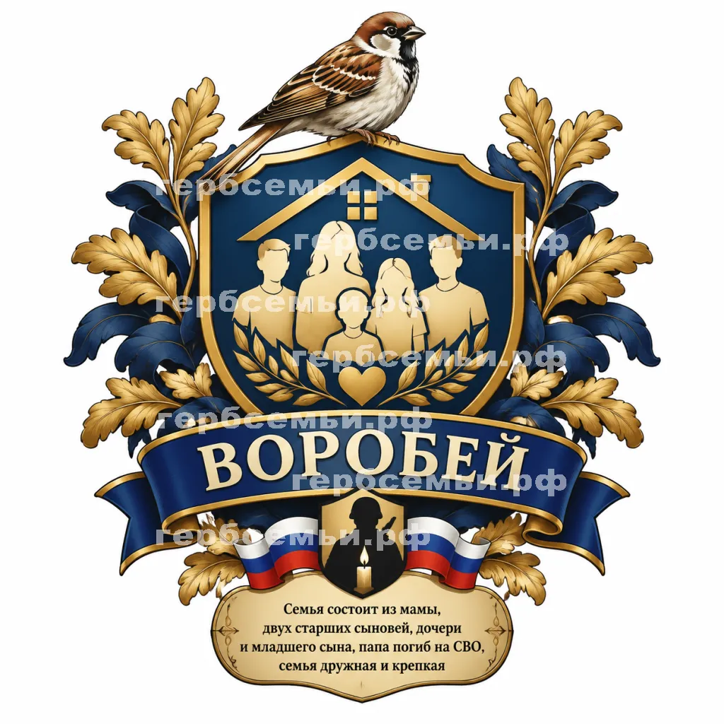 Герб семьи Воробей #41424