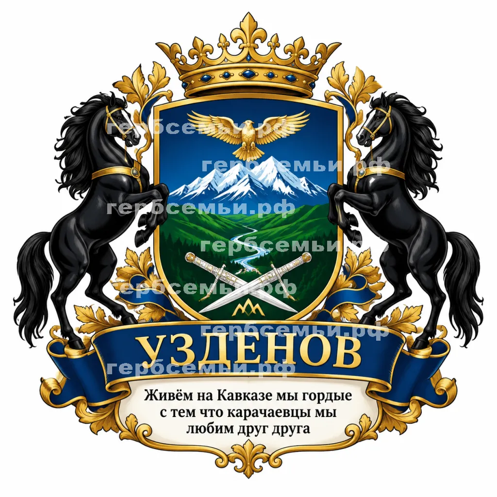 Герб семьи узденов #42952
