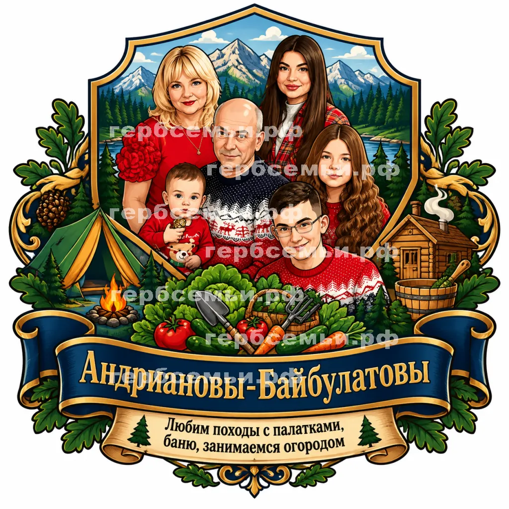 Герб семьи Андриановы-Байбулатовы #42981