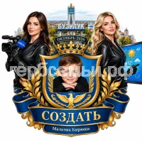Гербы семьи Создать герб на фоне города Бузулука октябрь 2026 год и девушек корреспондента и девушки ведущей прогроноза погоды в чёрных кожаных перчатках