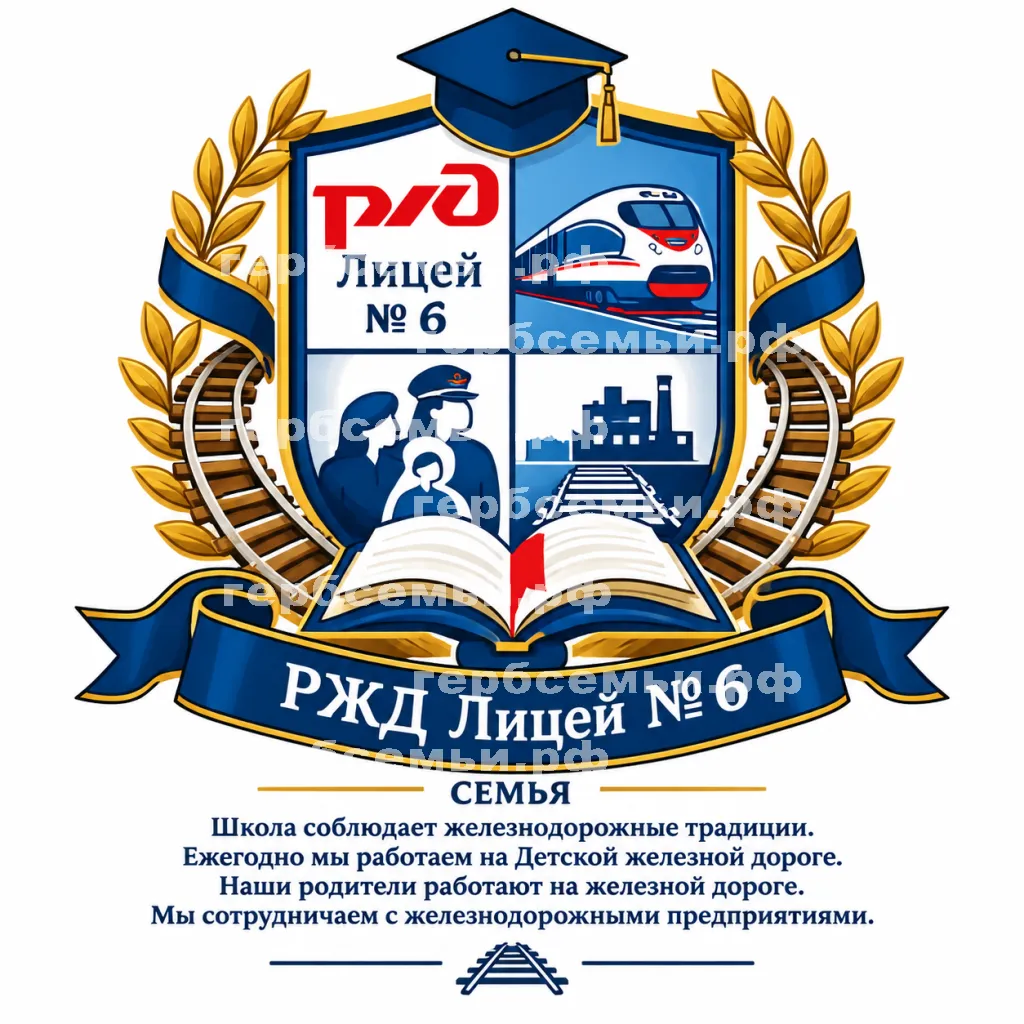 Герб семьи РЖД Лицей № 6 #42998