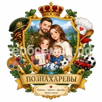 Герб семьи Познахаревы